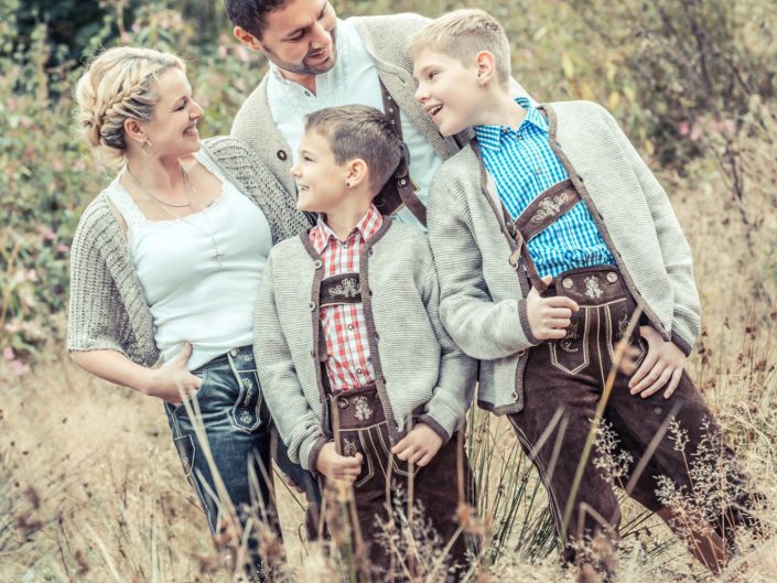 Familienfotos in Tracht
